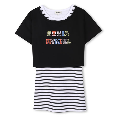 SONIA RYKIEL Cotton jersey 2 in 1 dress