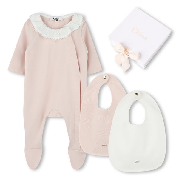 Chloe Set of pyjamas with 2 bibs