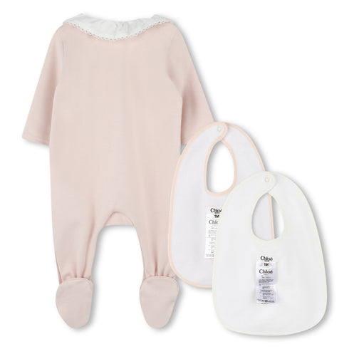 Chloe Set of pyjamas with 2 bibs