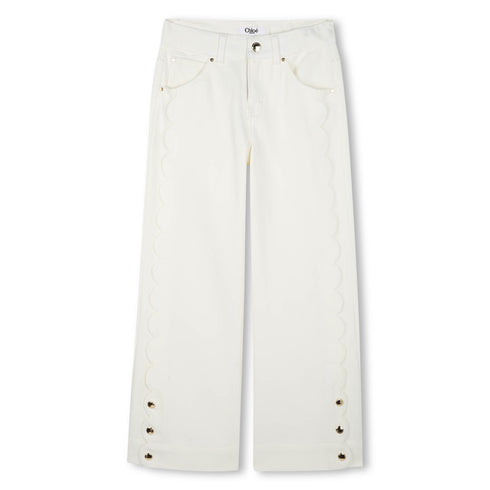 Chloe Five-pocket organic drill pants