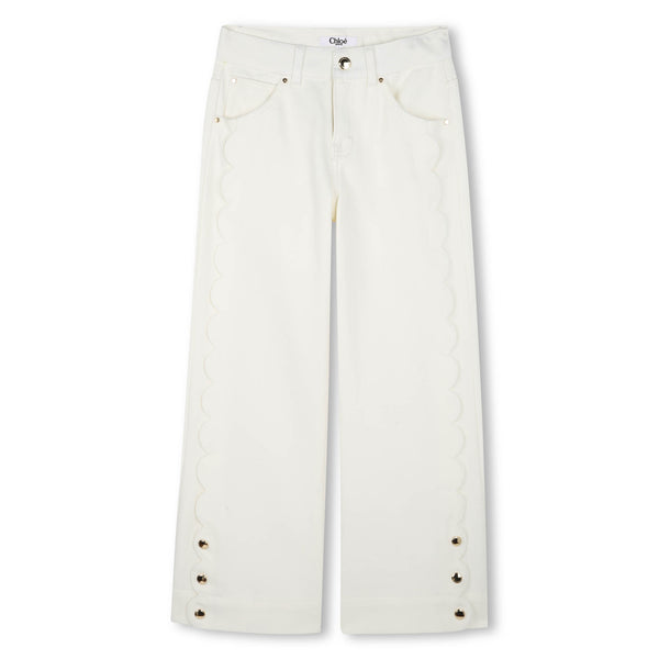 Chloe Five-pocket organic drill pants