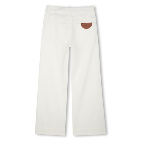 Chloe Five-pocket organic drill pants