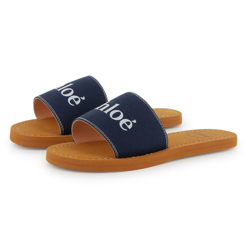 Chloe Textile flip flops