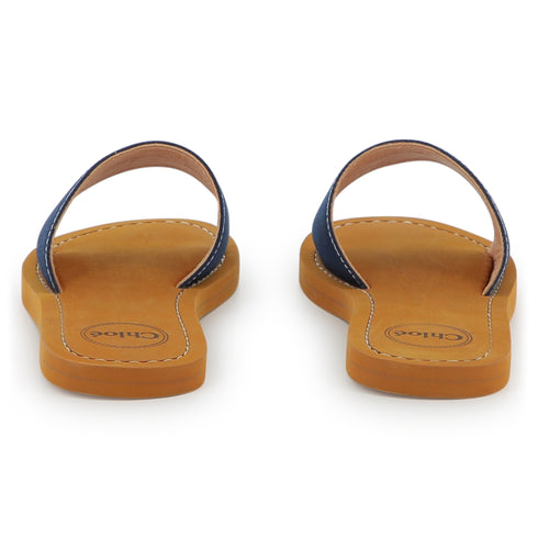 Chloe Textile flip flops