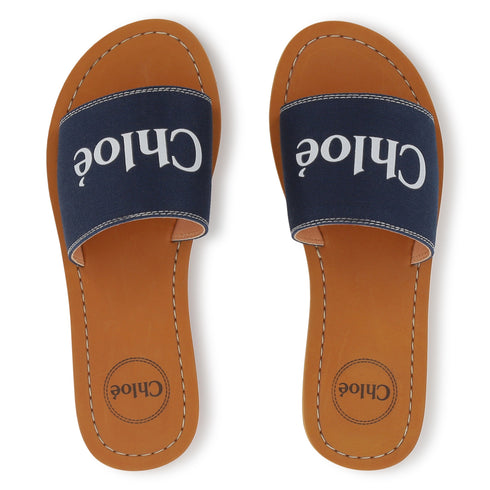 Chloe Textile flip flops