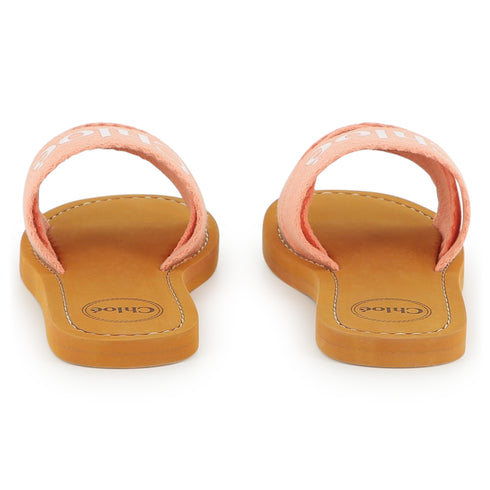 Chloe Textile flip flop