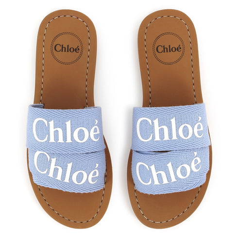 Chloe Textile flip flop