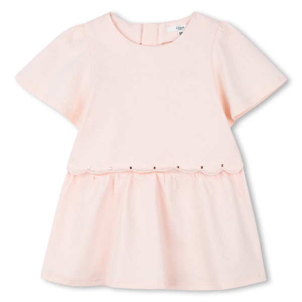 فستان كلوي قصير الأكمام