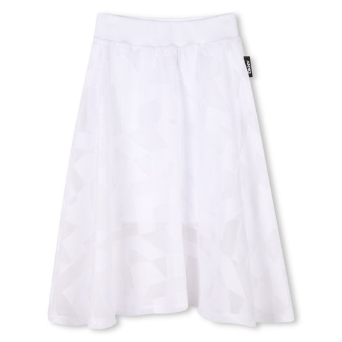 DKNY Polyester voile midi skirt
