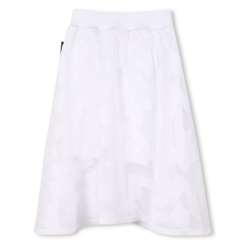 DKNY Polyester voile midi skirt