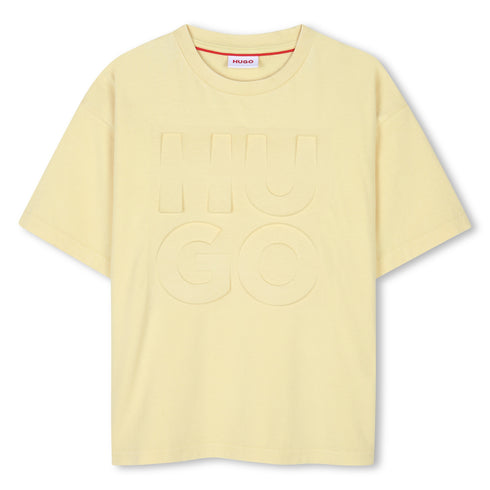 Hugo short sleeves tee-shirt washed with embossed