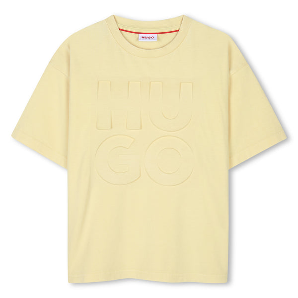 Hugo short sleeves tee-shirt washed with embossed
