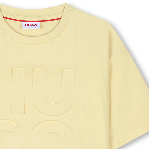 Hugo short sleeves tee-shirt washed with embossed