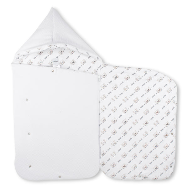 BOSS Textured jersey baby nest