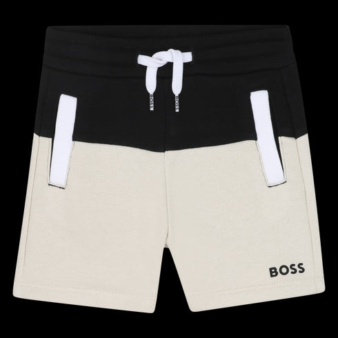 BOSS Cotton polyester fleece shorts
