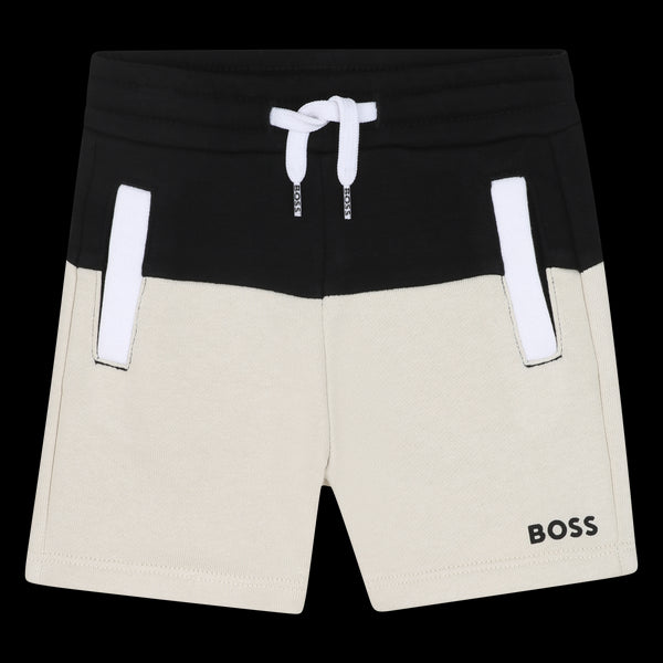 BOSS Cotton polyester fleece shorts