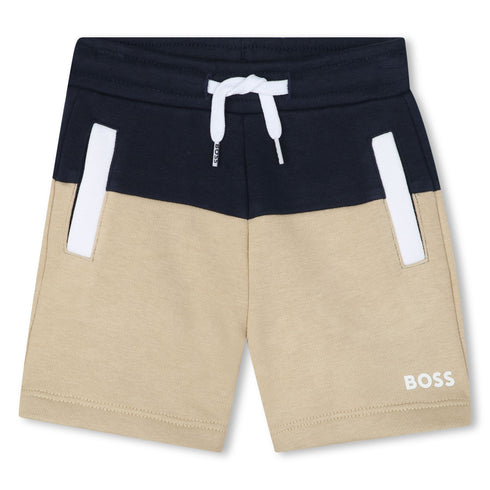 BOSS Cotton polyester fleece shorts