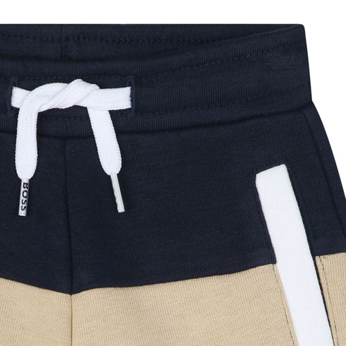 BOSS Cotton polyester fleece shorts