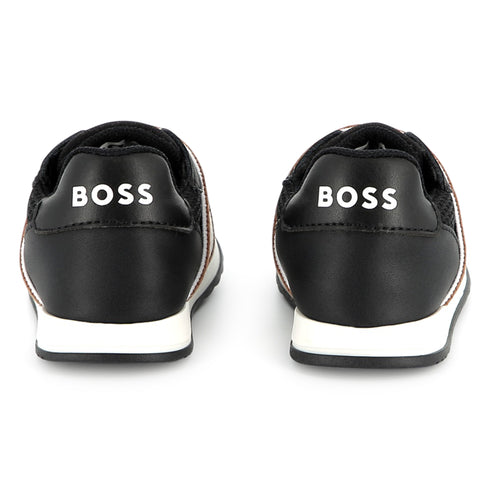 BOSS Sneakers in cow leather and mesh
