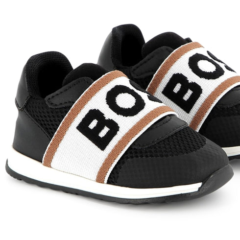BOSS Sneakers in cow leather and mesh