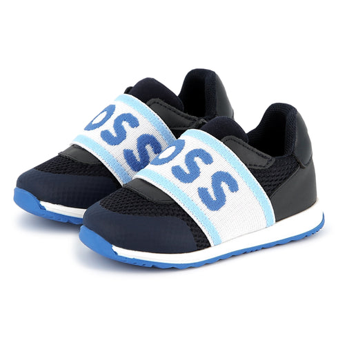 BOSS Sneakers in cow leather and mesh