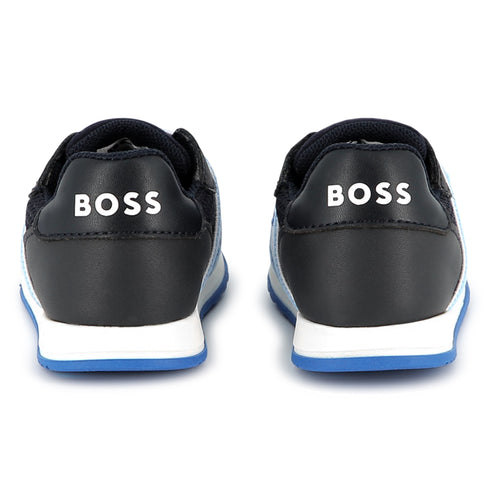 BOSS Sneakers in cow leather and mesh