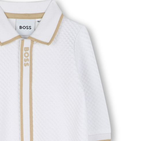 BOSS Textured jersey pajamas