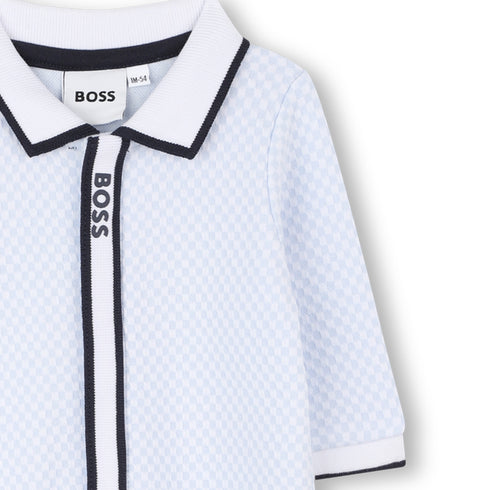 BOSS Textured jersey pajamas