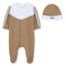 BOSS Set of pajamas and beanie in French terry