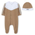BOSS Set of pajamas and beanie in French terry