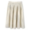 Michael Kors Pleated polyester voile gold midi skirt