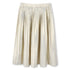 Michael Kors Pleated polyester voile gold midi skirt