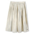 Michael Kors Pleated polyester voile gold midi skirt