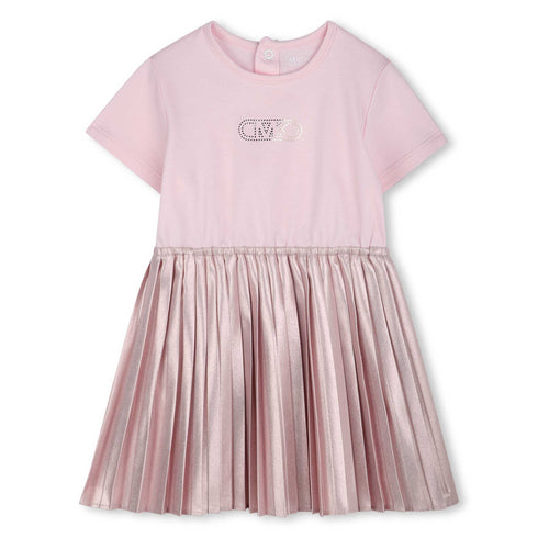 Michael Kors Bi-material dress with short sleeves