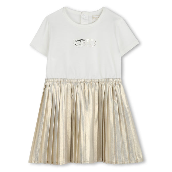 Michael Kors Bi-material dress with short sleeves