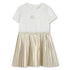 Michael Kors Bi-material dress with short sleeves