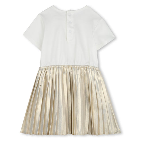 Michael Kors Bi-material dress with short sleeves