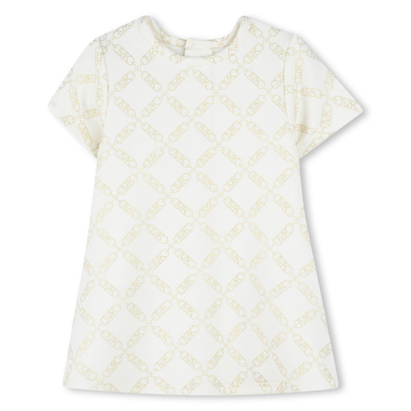 فستان مايكل كورس بأكمام قصيرة من قماش الجيرسي المزدوج