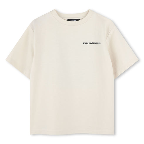KARL LAGERFELD Cotton jersey short sleeves tee- shirt