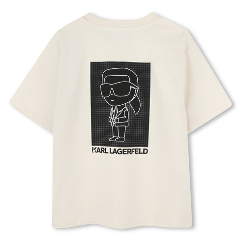 KARL LAGERFELD Cotton jersey short sleeves tee- shirt