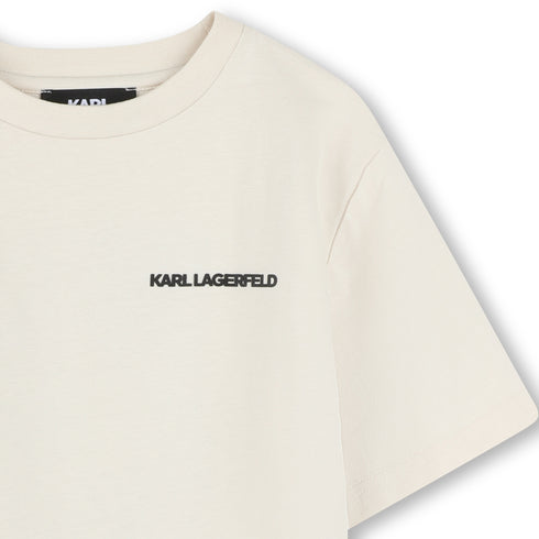 KARL LAGERFELD Cotton jersey short sleeves tee- shirt