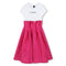 KARL LAGERFELD Bi material short sleeves dress