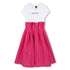 KARL LAGERFELD Bi material short sleeves dress