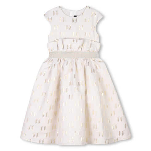 KARL LAGERFELD gold jacquard ceremony dress