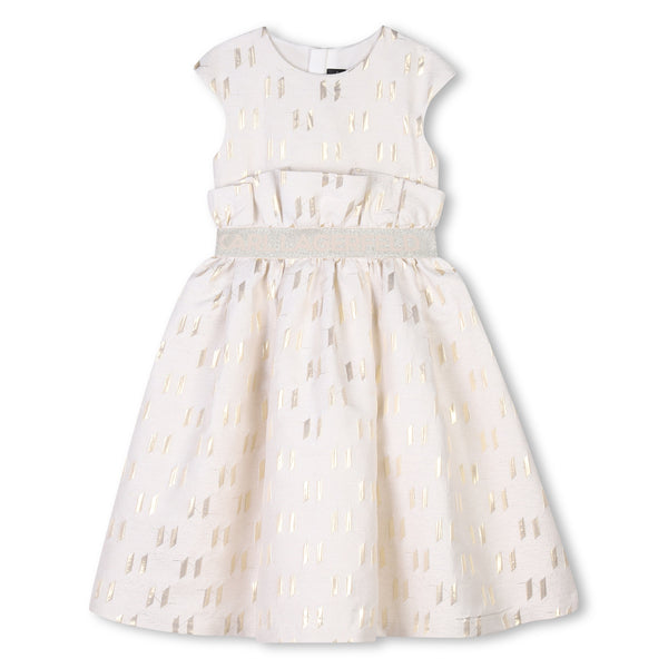 KARL LAGERFELD gold jacquard ceremony dress