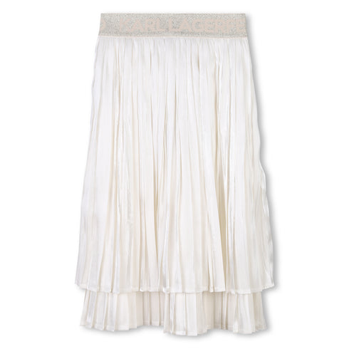 KARL LAGERFELD Polyester voile pleated skirt