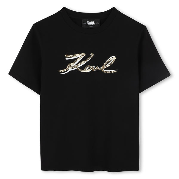 KARL LAGERFELD Cotton jersey short sleeves tee-shirt