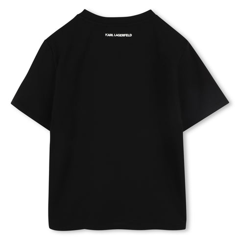 KARL LAGERFELD Cotton jersey short sleeves tee-shirt