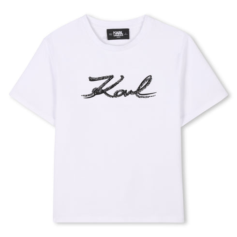KARL LAGERFELD Cotton jersey short sleeves tee-shirt