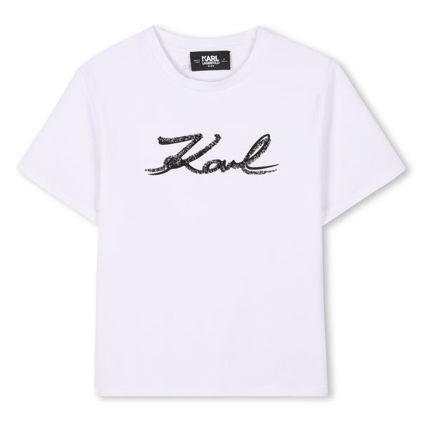 KARL LAGERFELD Cotton jersey short sleeves tee-shirt